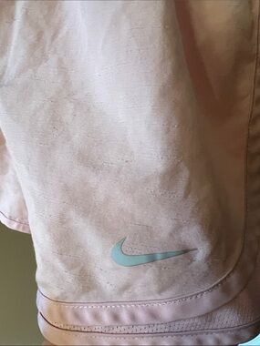 Nike Light Pink Shorts with Mint Swoosh